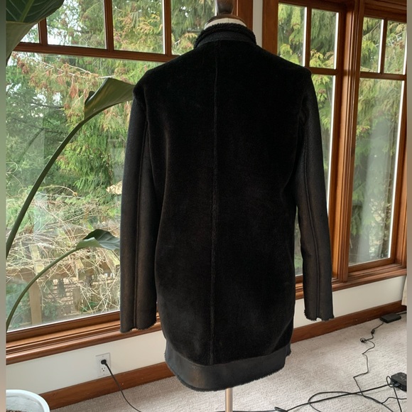 ZARA FUZZY MOTO STYLE COAT - Picture 7 of 8